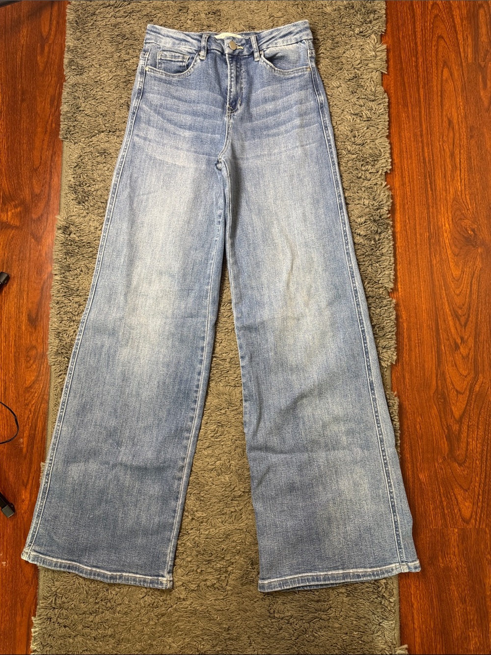 Altar'd State Light-Medium Wash High Rise Wide Leg Jeans - Size 26